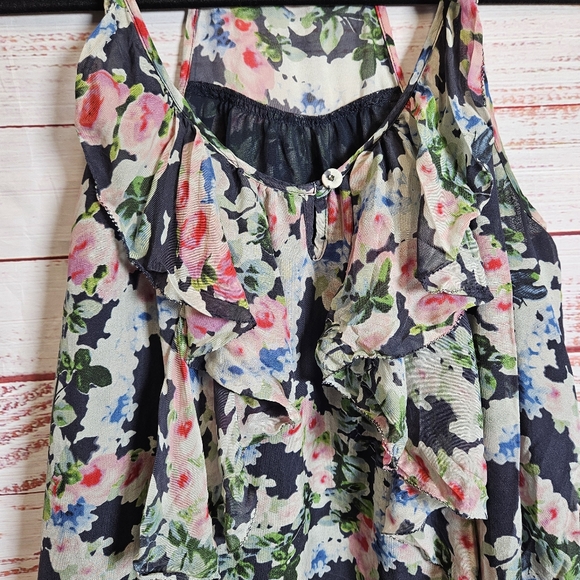 Rebecca Taylor silk floral cami blouse - Picture 5 of 14